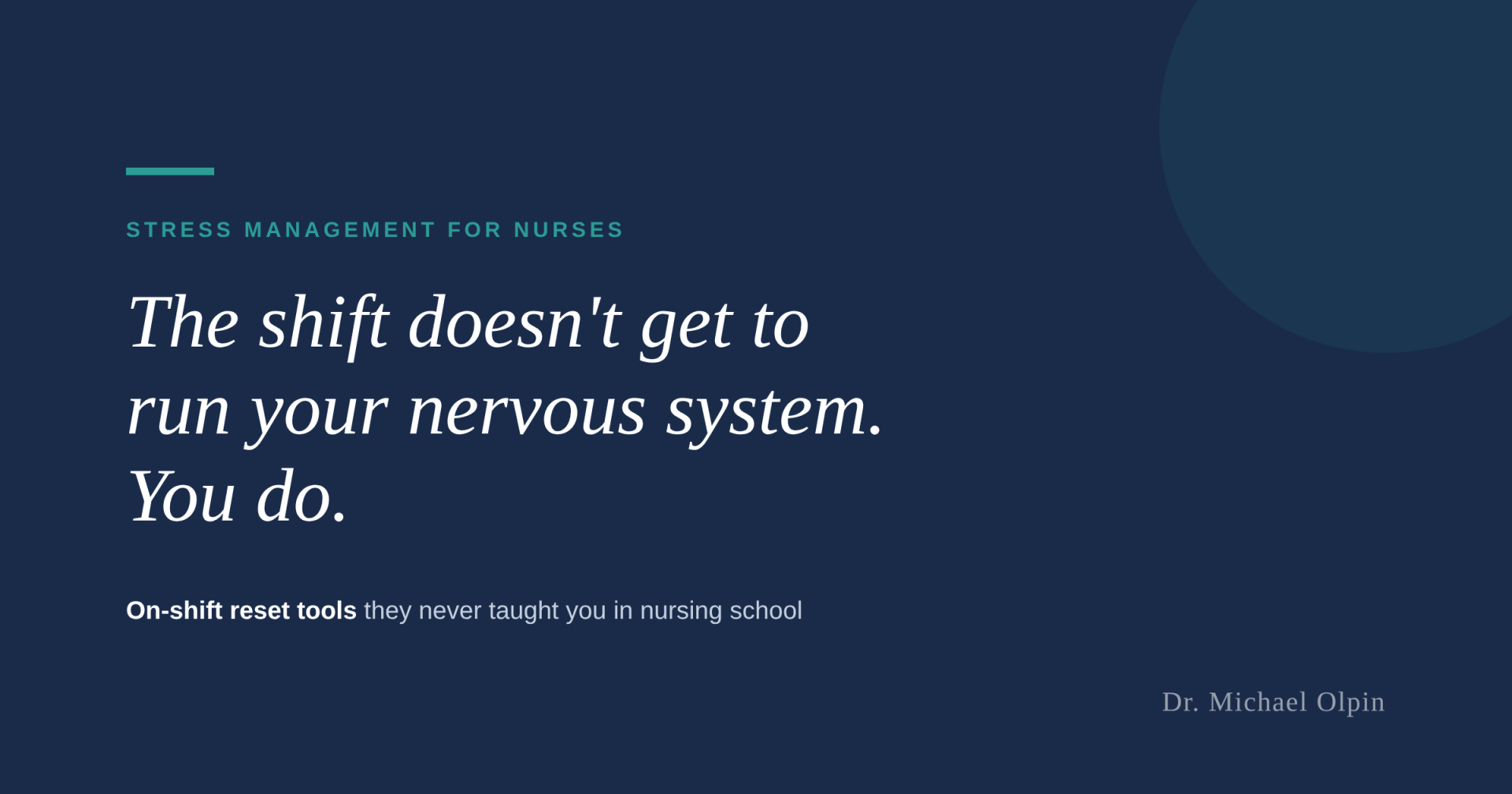 Stress Management for Nurses: A Complete Guide